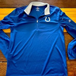 Men’s Medium Majestic Cool Base NFL Colts quarter zip pull over